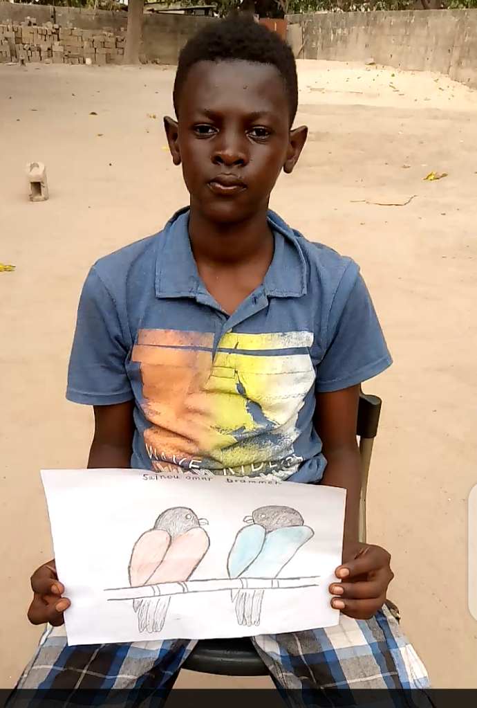 Drawing, Saikou Drameh, 15, The Gambia