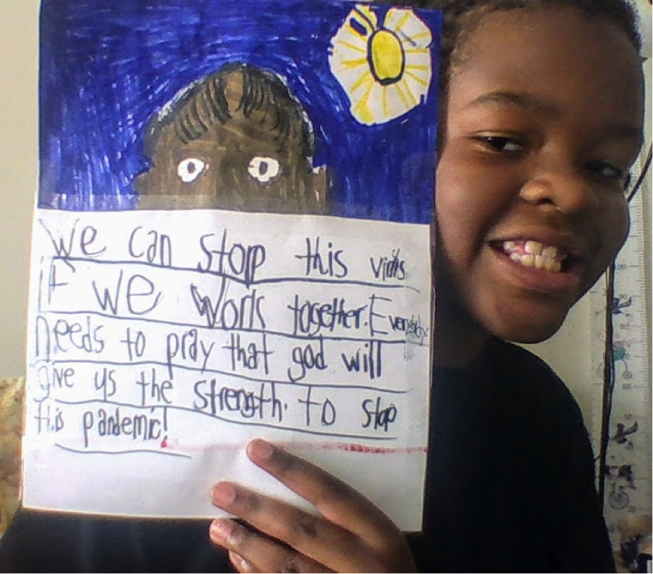 We Can Get through this together by Brandon M., 8, USA